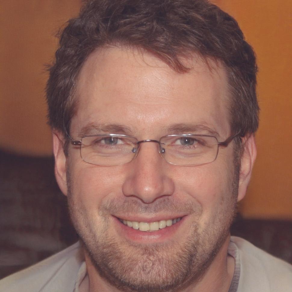 Retrato profesional de mentor financiero